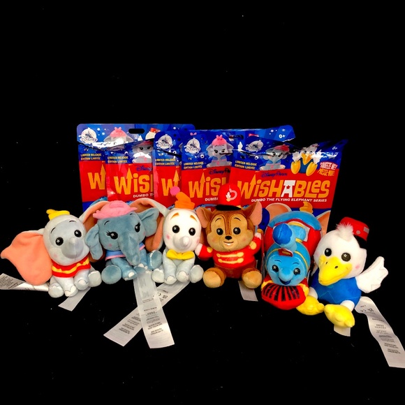 Disney Other - 2022 Disney Parks Wishables Dumbo The Flying Elephant Series COMPLETE W/ Chaser